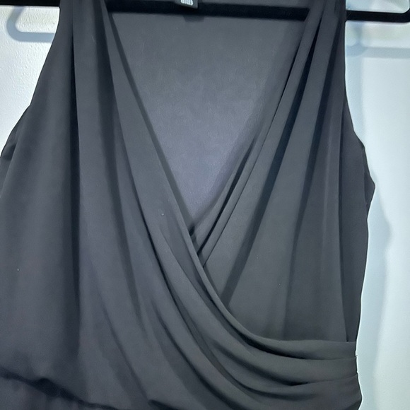 White House Black Market Sz 6 Jumpsuit Black Sleeveless Slinky Formal Wear - Picture 4 of 8